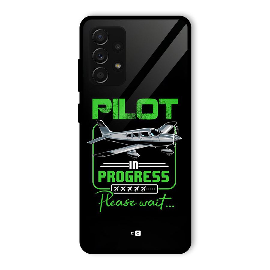 Pilot in Progress Glass Back Case for Galaxy A53 5G