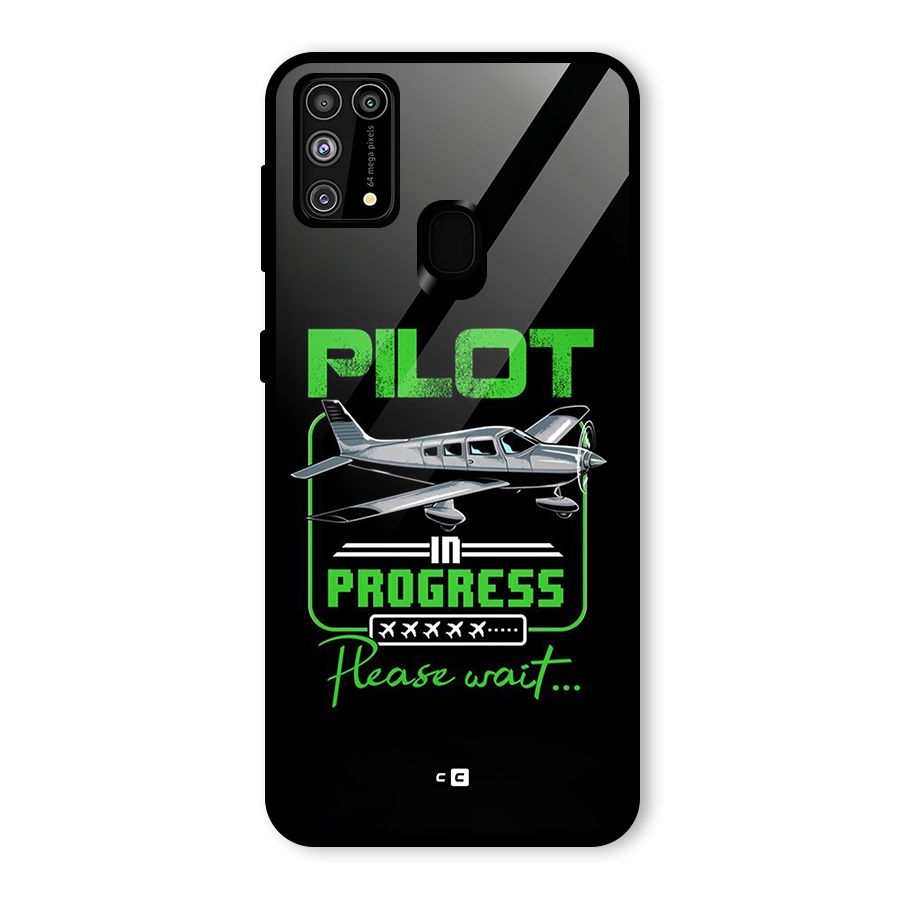 Pilot in Progress Glass Back Case for Galaxy F41