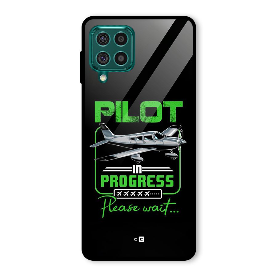 Pilot in Progress Glass Back Case for Galaxy F62
