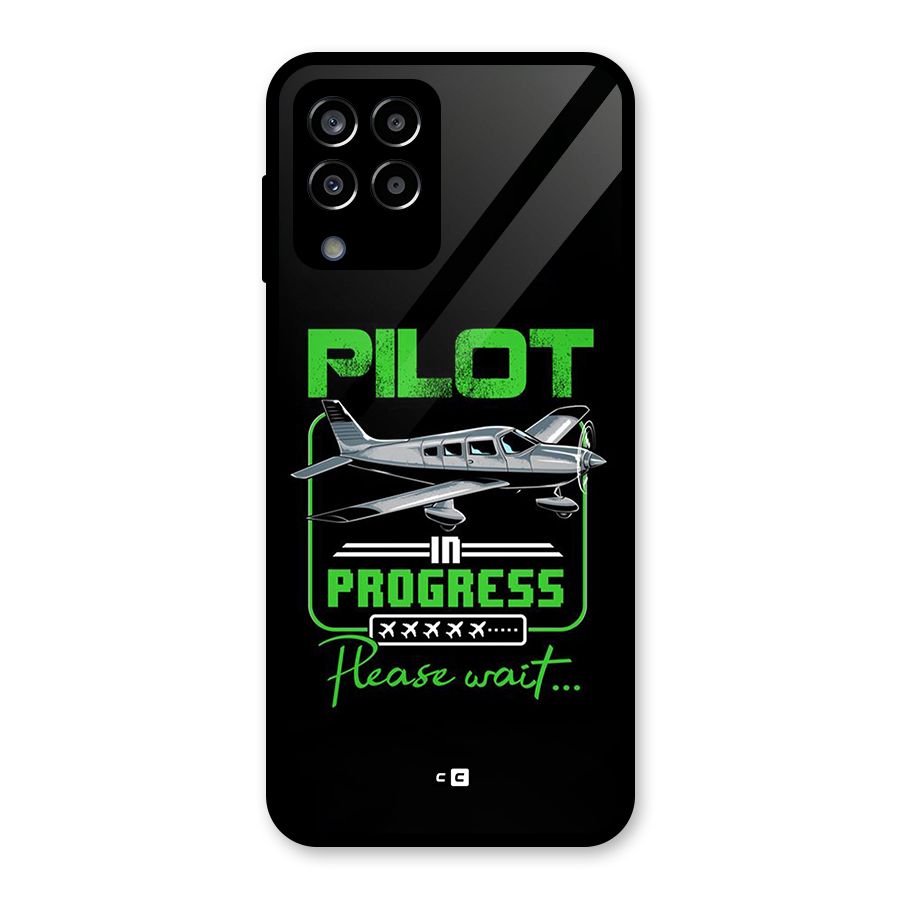 Pilot in Progress Glass Back Case for Galaxy M33