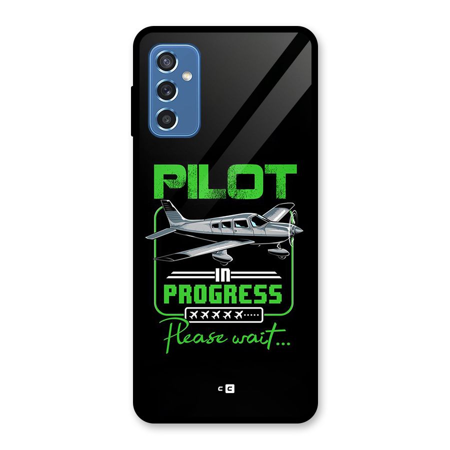Pilot in Progress Glass Back Case for Galaxy M52 5G