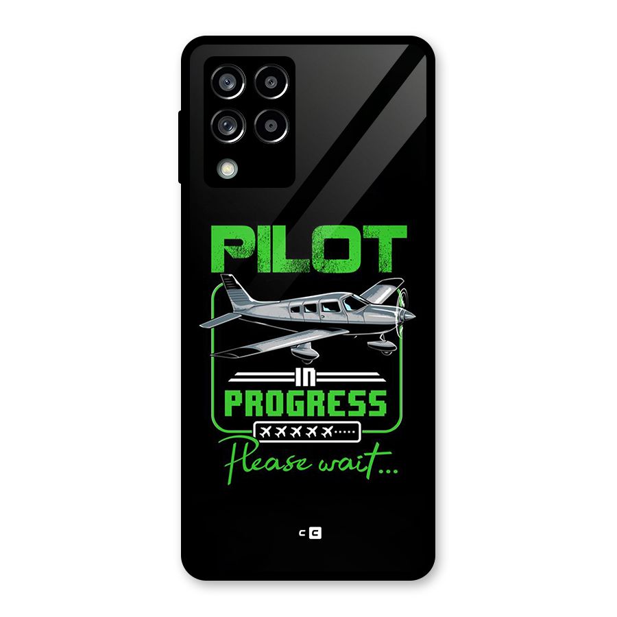 Pilot in Progress Glass Back Case for Galaxy M53 5G