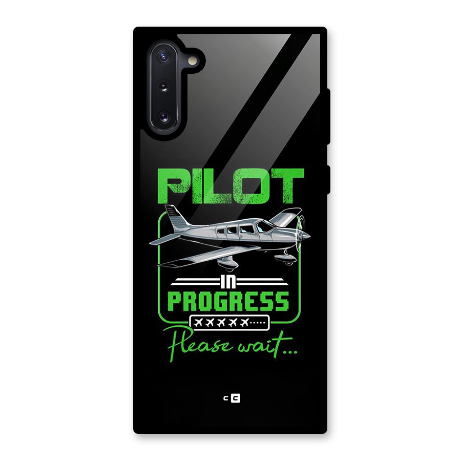 Pilot in Progress Glass Back Case for Galaxy Note 10