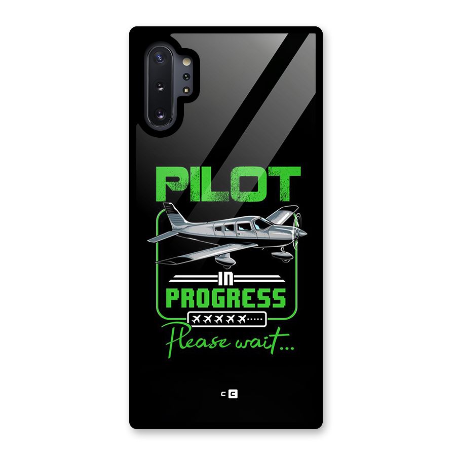 Pilot in Progress Glass Back Case for Galaxy Note 10 Plus