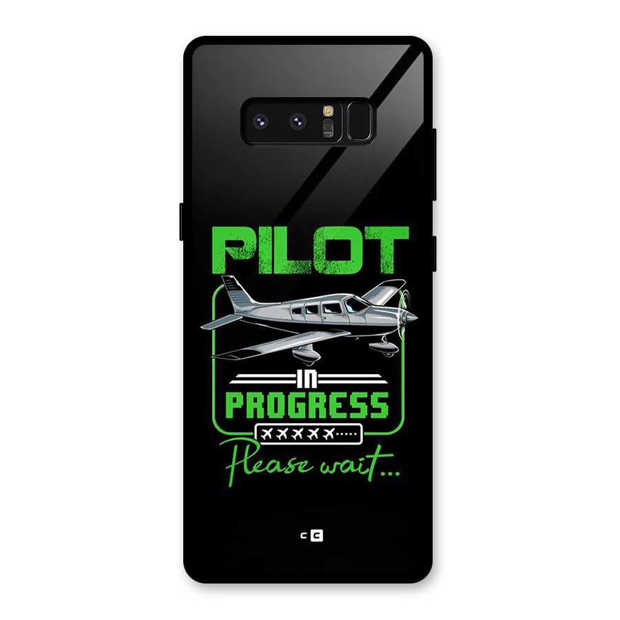 Pilot in Progress Glass Back Case for Galaxy Note 8