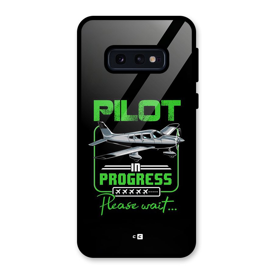 Pilot in Progress Glass Back Case for Galaxy S10e