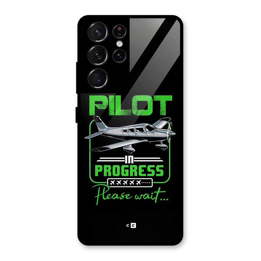 Pilot in Progress Glass Back Case for Galaxy S21 Ultra 5G