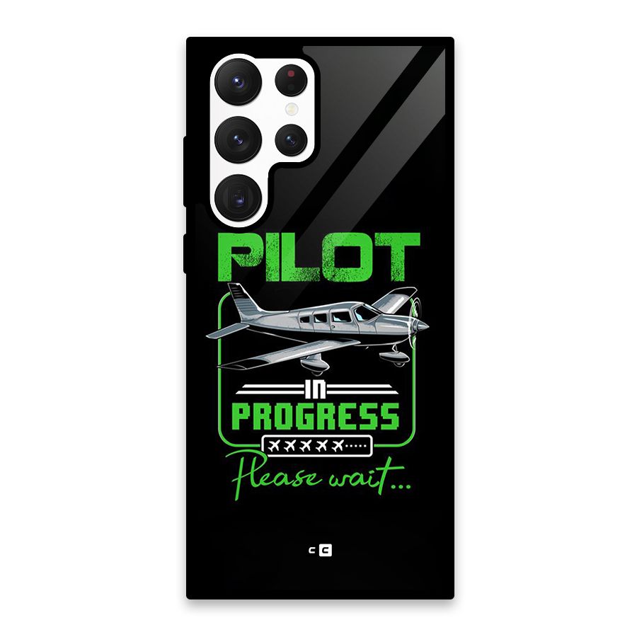 Pilot in Progress Glass Back Case for Galaxy S22 Ultra 5G