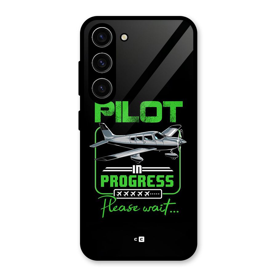 Pilot in Progress Glass Back Case for Galaxy S23