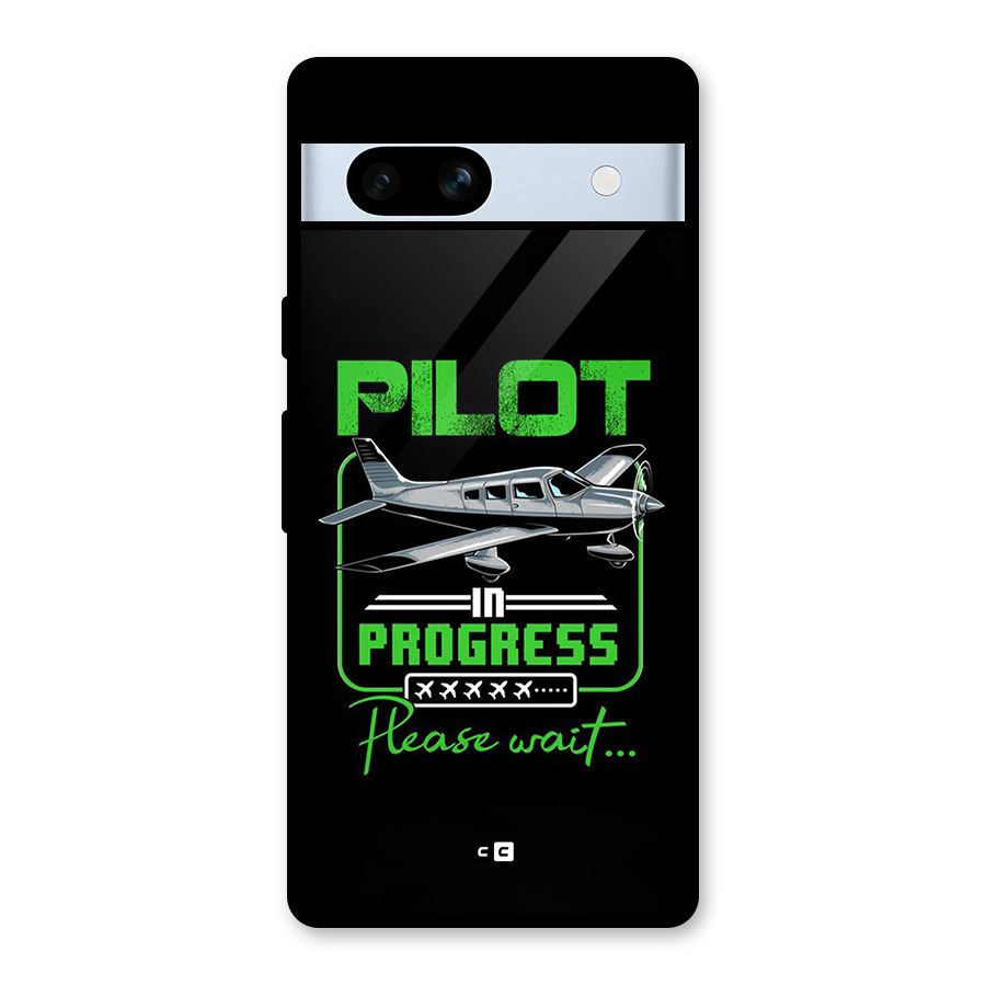 Pilot in Progress Glass Back Case for Google Pixel 7a