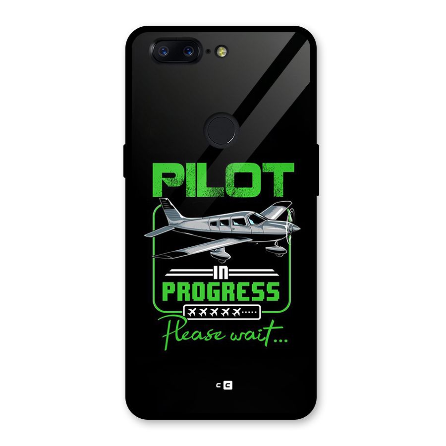 Pilot in Progress Glass Back Case for OnePlus 5T