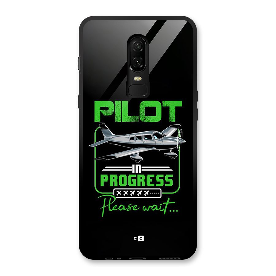 Pilot in Progress Glass Back Case for OnePlus 6