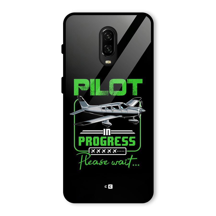 Pilot in Progress Glass Back Case for OnePlus 6T