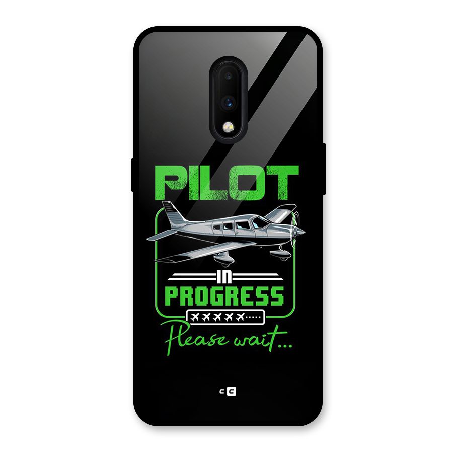 Pilot in Progress Glass Back Case for OnePlus 7