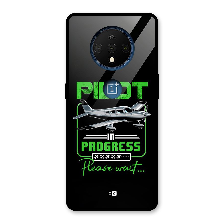 Pilot in Progress Glass Back Case for OnePlus 7T