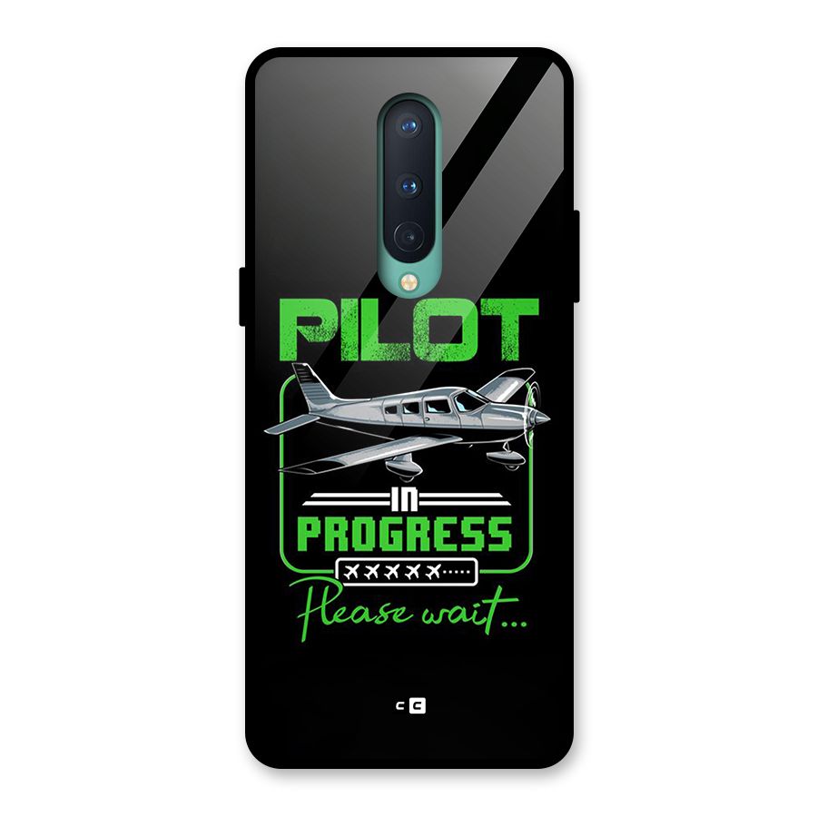 Pilot in Progress Glass Back Case for OnePlus 8