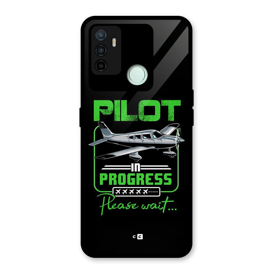 Pilot in Progress Glass Back Case for Oppo A53