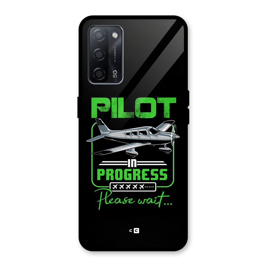 Pilot in Progress Glass Back Case for Oppo A53s 5G