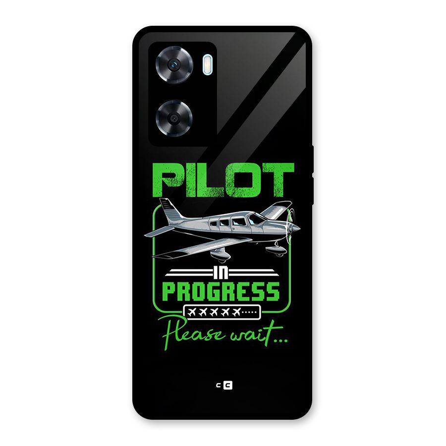 Pilot in Progress Glass Back Case for Oppo A77