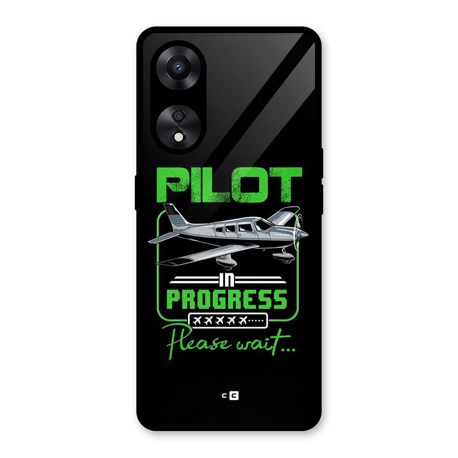 Pilot in Progress Glass Back Case for Oppo A78