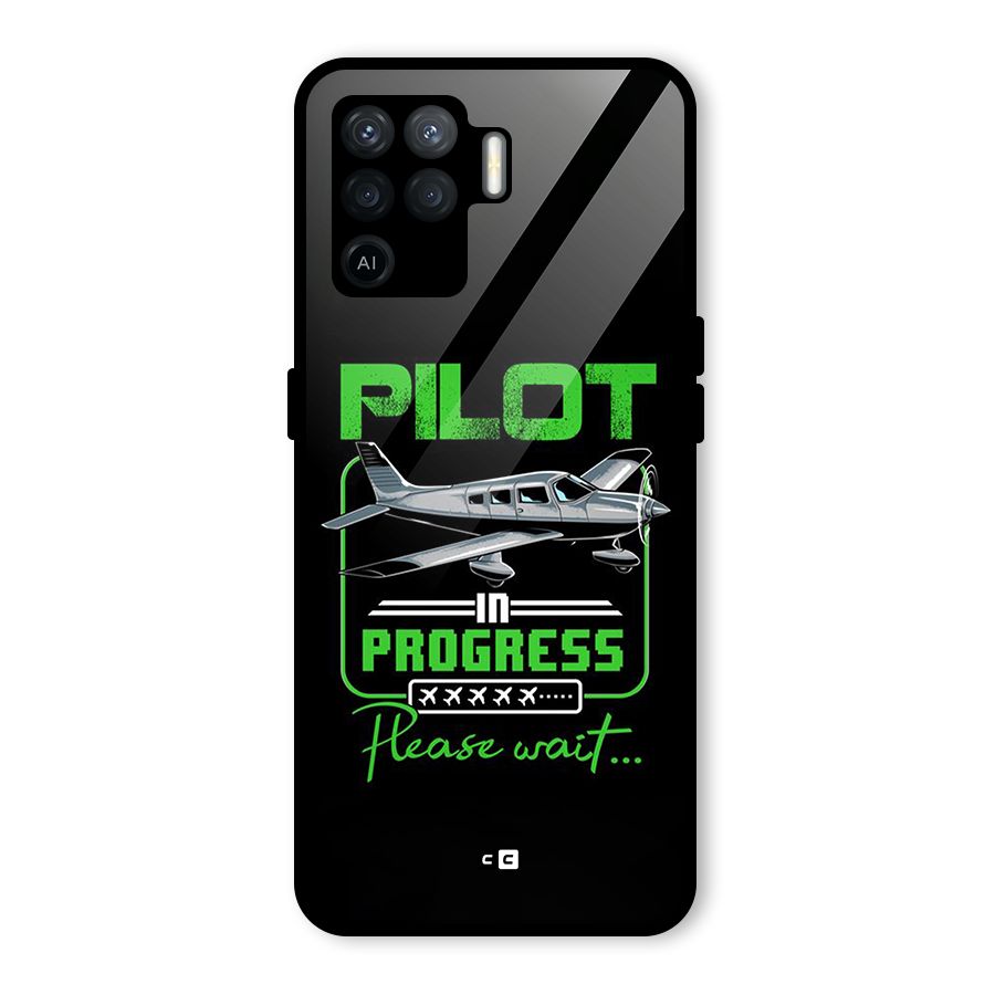Pilot in Progress Glass Back Case for Oppo F19 Pro