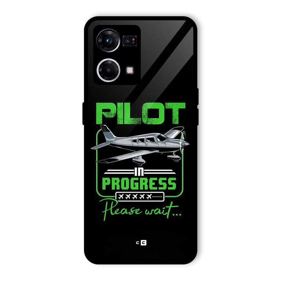 Pilot in Progress Glass Back Case for Oppo F21 Pro 4G