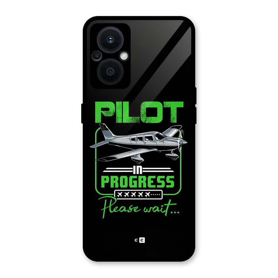 Pilot in Progress Glass Back Case for Oppo F21s Pro 5G