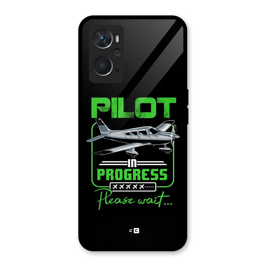 Pilot in Progress Glass Back Case for Oppo K10 4G