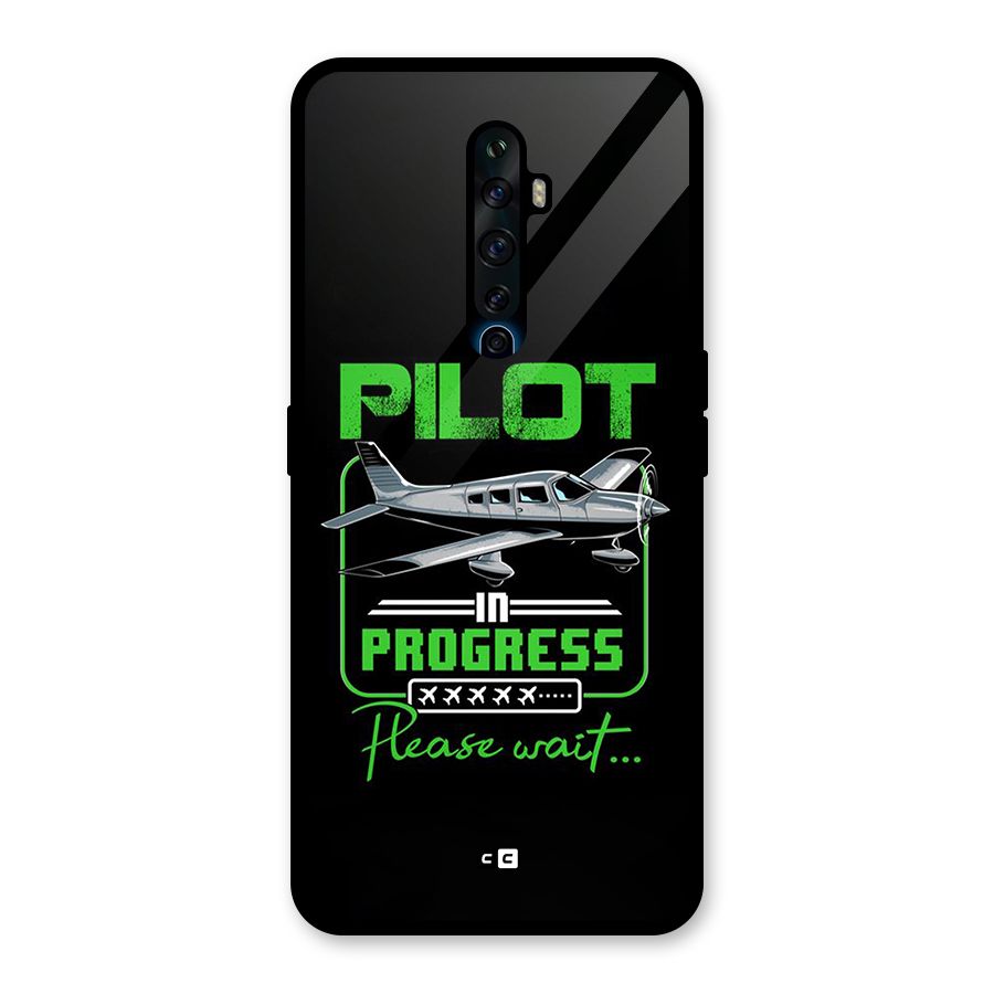 Pilot in Progress Glass Back Case for Oppo Reno2 F