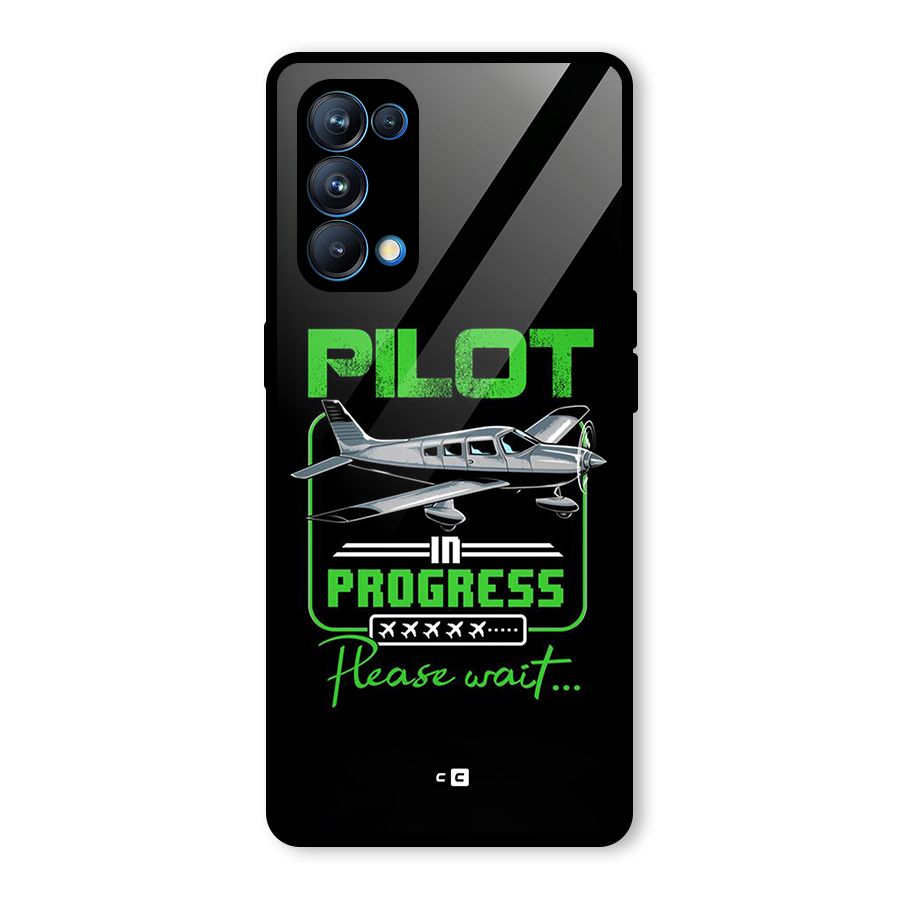 Pilot in Progress Glass Back Case for Oppo Reno5 Pro 5G
