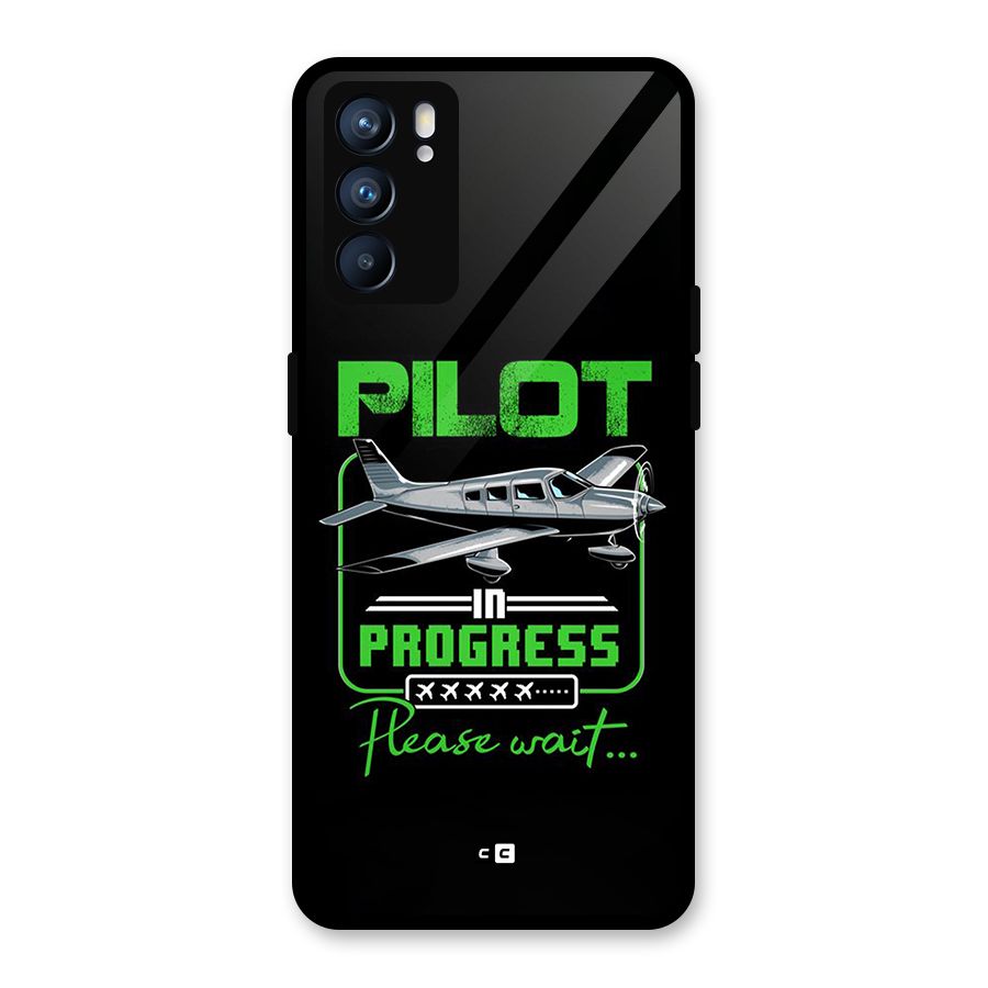 Pilot in Progress Glass Back Case for Oppo Reno6 5G
