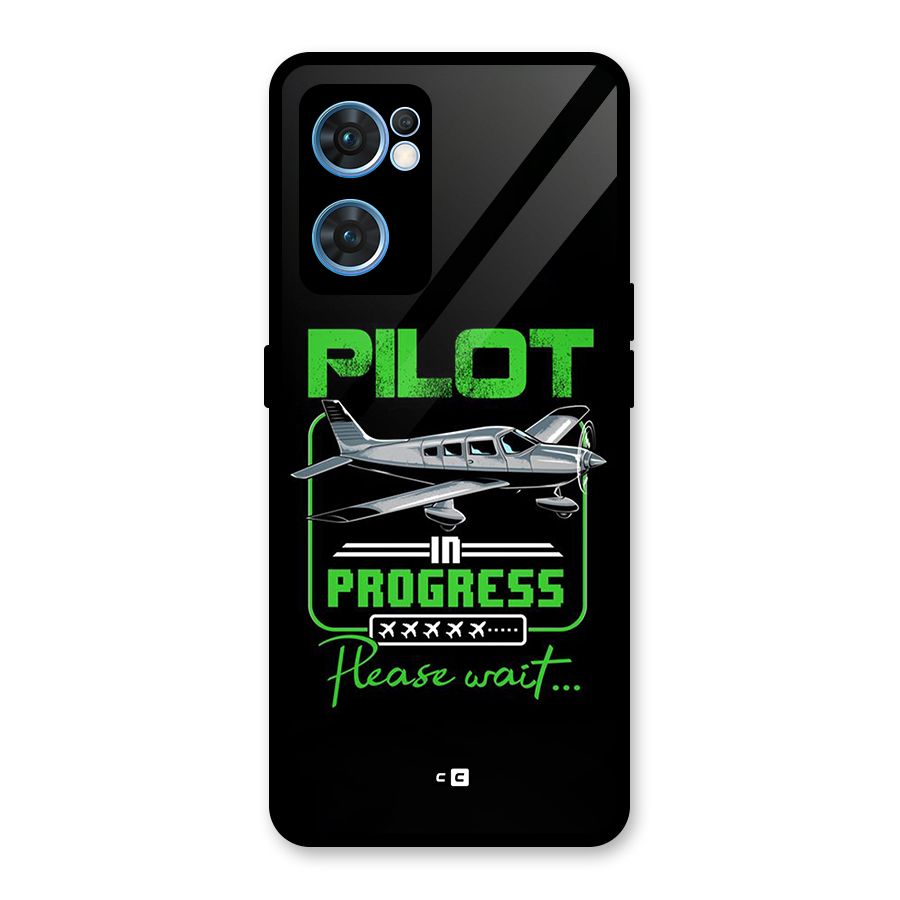 Pilot in Progress Glass Back Case for Oppo Reno7 5G
