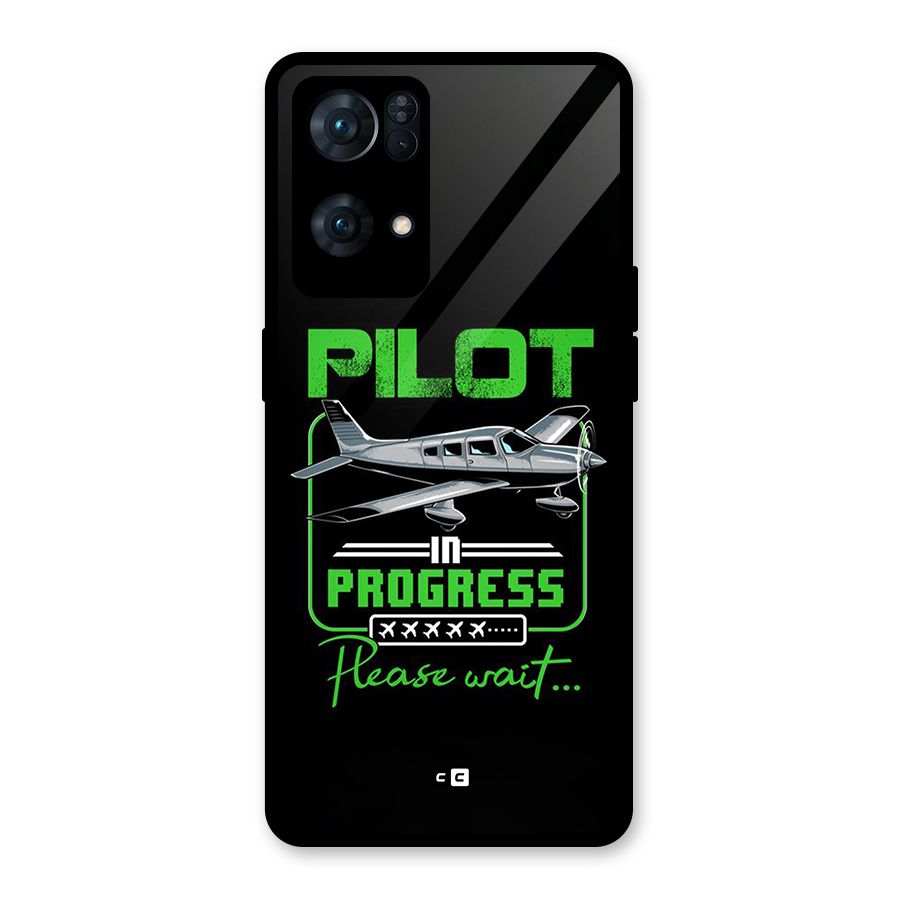 Pilot in Progress Glass Back Case for Oppo Reno7 Pro 5G
