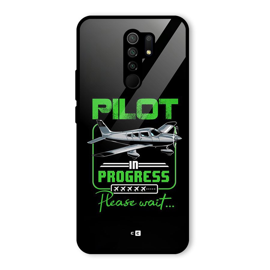 Pilot in Progress Glass Back Case for Poco M2