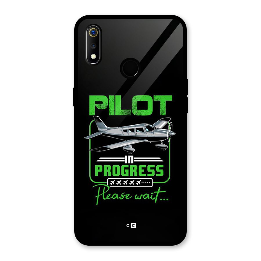 Pilot in Progress Glass Back Case for Realme 3i