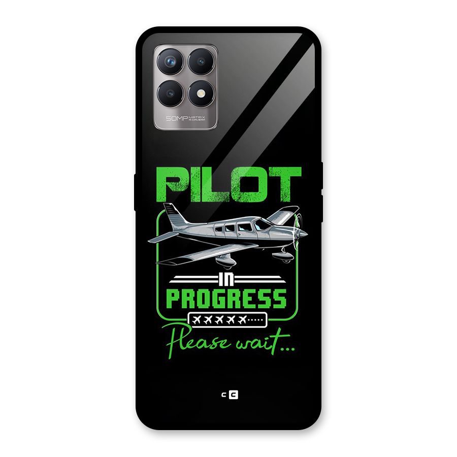 Pilot in Progress Glass Back Case for Realme 8i