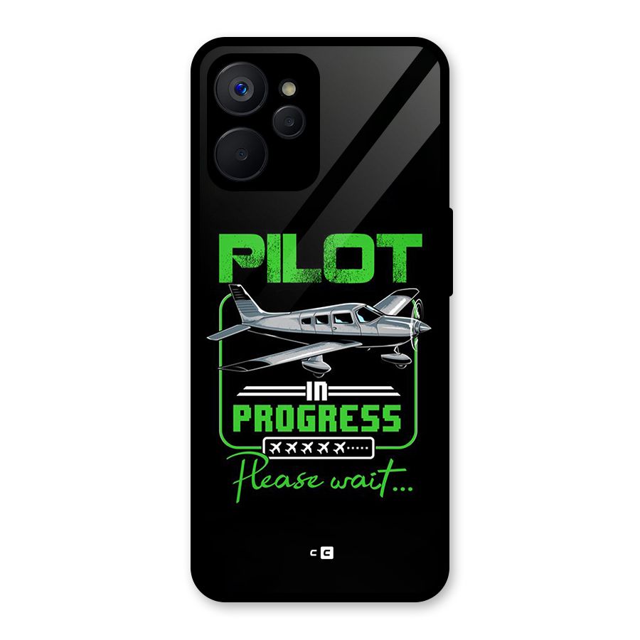 Pilot in Progress Glass Back Case for Realme 9i 5G