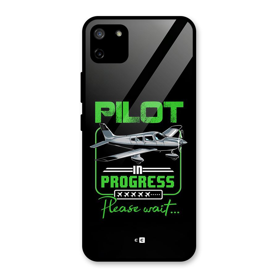 Pilot in Progress Glass Back Case for Realme C11