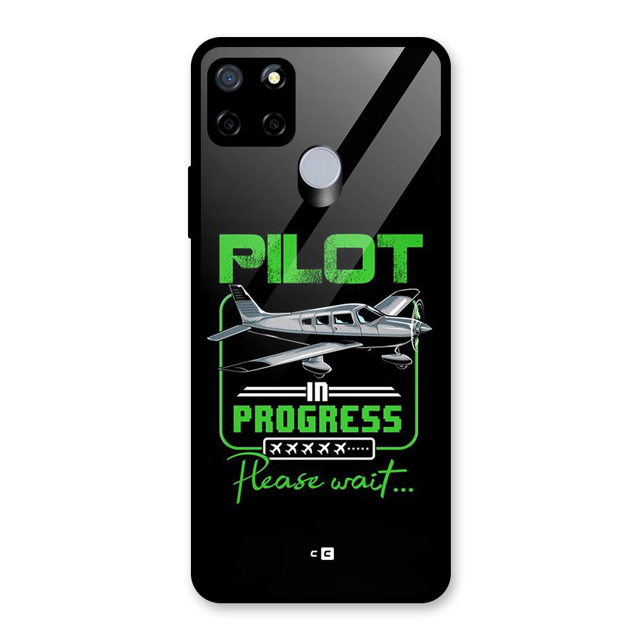 Pilot in Progress Glass Back Case for Realme C12