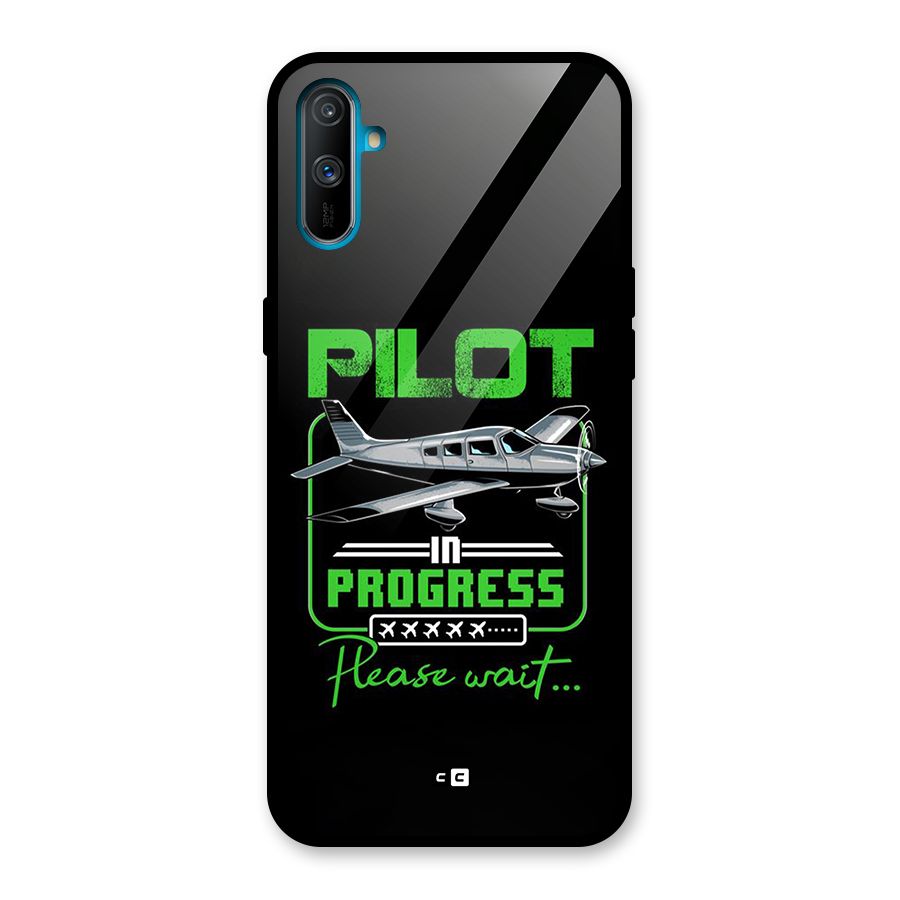 Pilot in Progress Glass Back Case for Realme C3