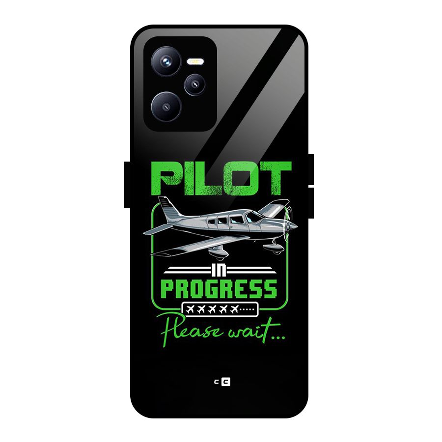 Pilot in Progress Glass Back Case for Realme C35