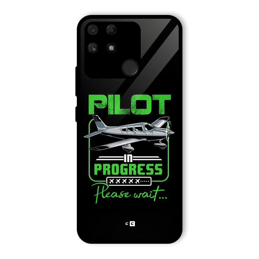 Pilot in Progress Glass Back Case for Realme Narzo 50A