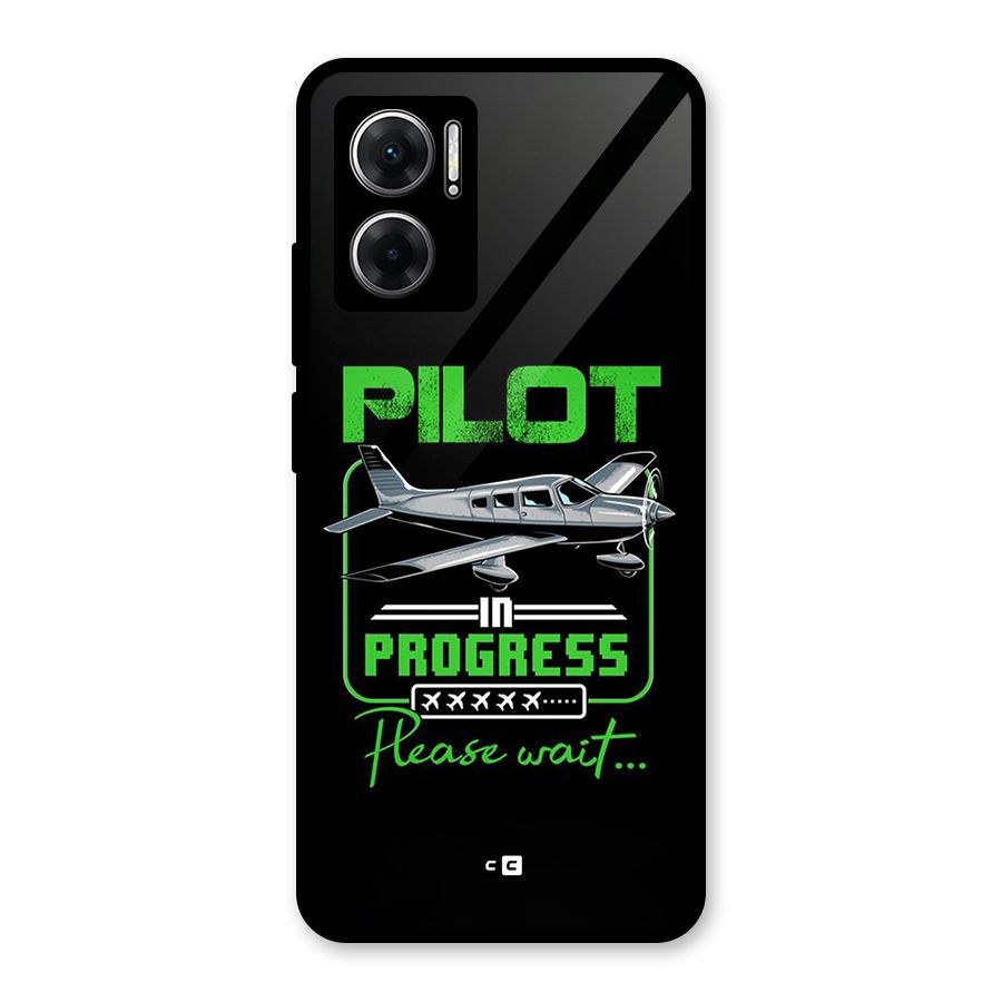Pilot in Progress Glass Back Case for Redmi 11 Prime 5G