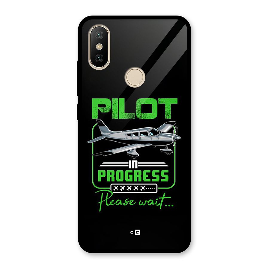 Pilot in Progress Glass Back Case for Redmi A2