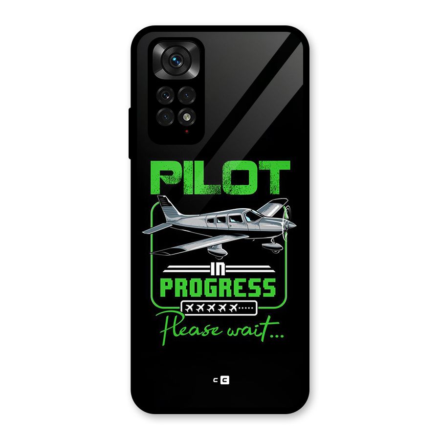 Pilot in Progress Glass Back Case for Redmi Note 11