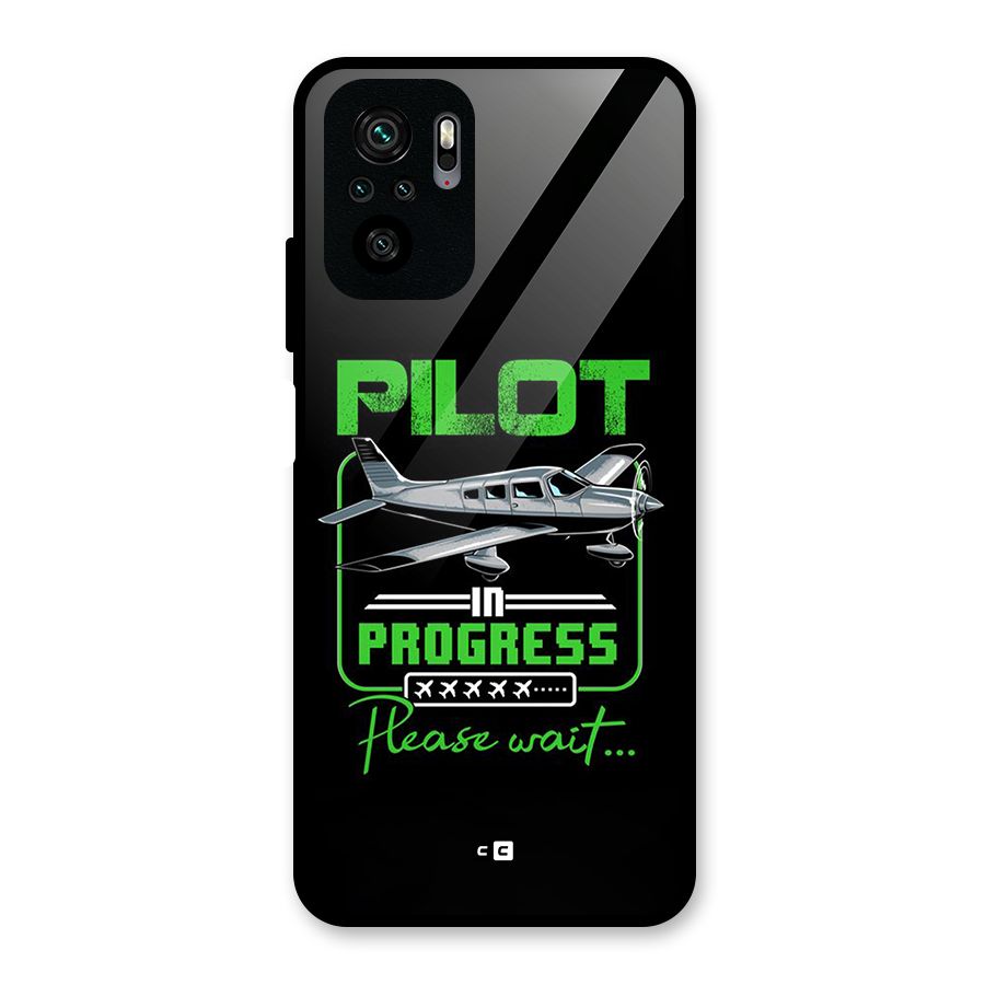 Pilot in Progress Glass Back Case for Redmi Note 11 SE