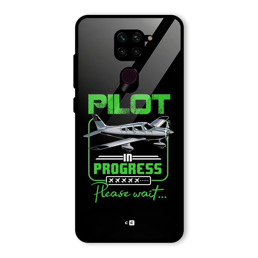 Pilot in Progress Glass Back Case for Redmi Note 9