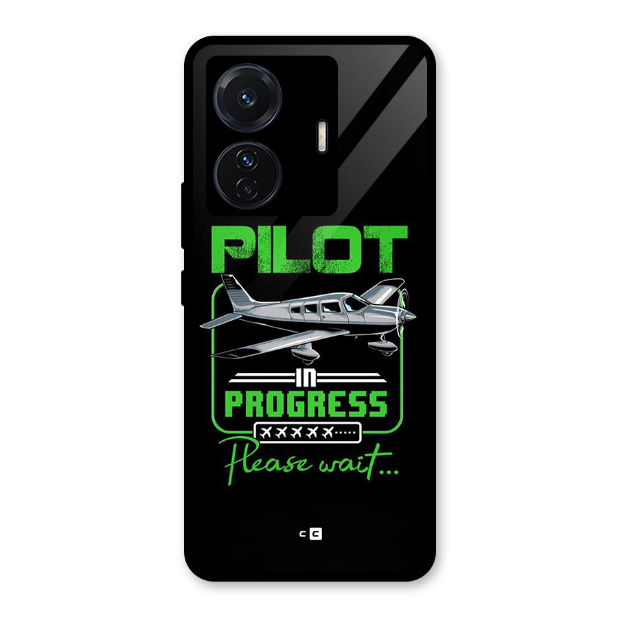 Pilot in Progress Glass Back Case for Vivo T1 Pro