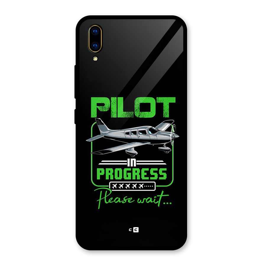 Pilot in Progress Glass Back Case for Vivo V11 Pro
