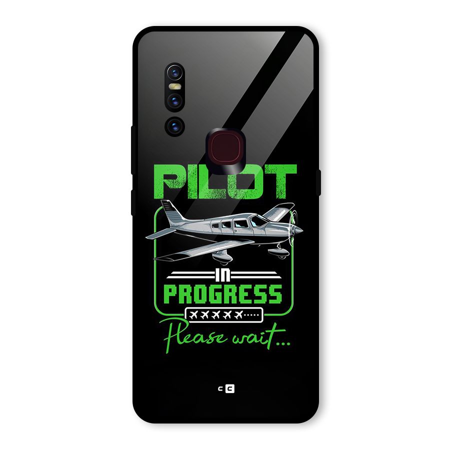 Pilot in Progress Glass Back Case for Vivo V15